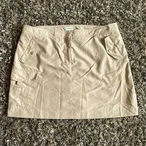 Izod Cool FX Khaki Golf Skort Womens 16